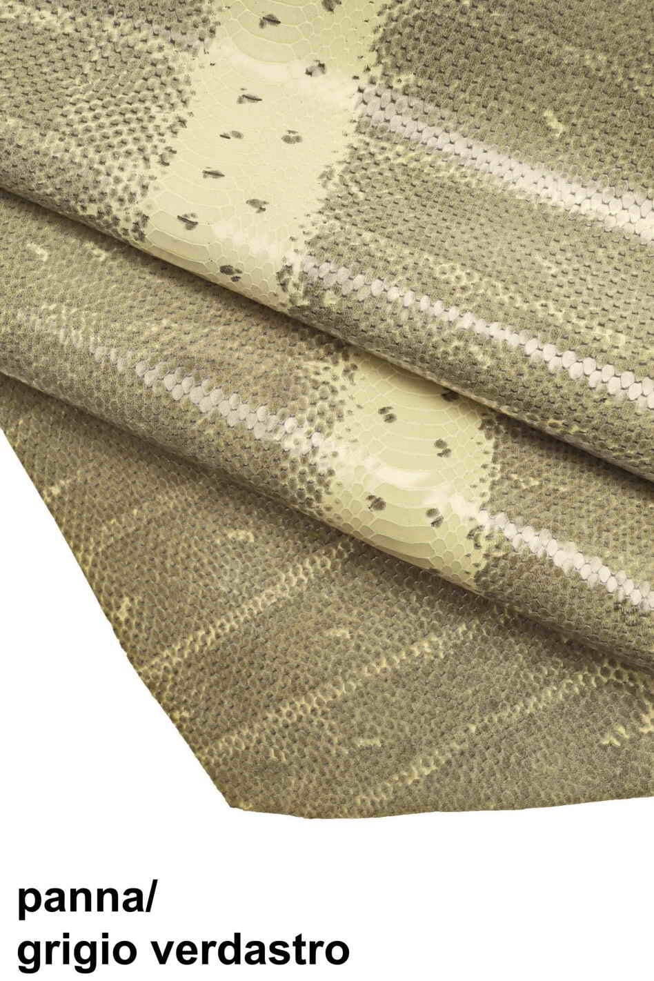 TEJUS LIZARD leather hides - multicolor heart tone embossed cowhide calf skins B13386-ST La Garzarara