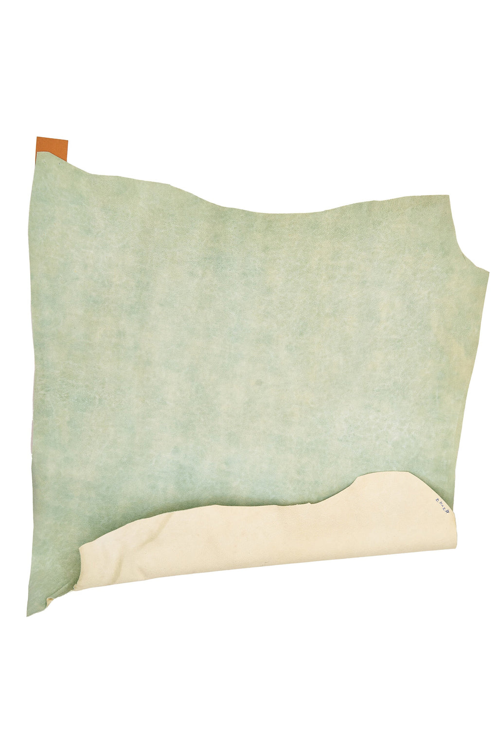 Pastel green tie dye suede goatskin hide, soft leather skin with blended color shading 1.0–1.2 mm B16521-VT La Garzarara