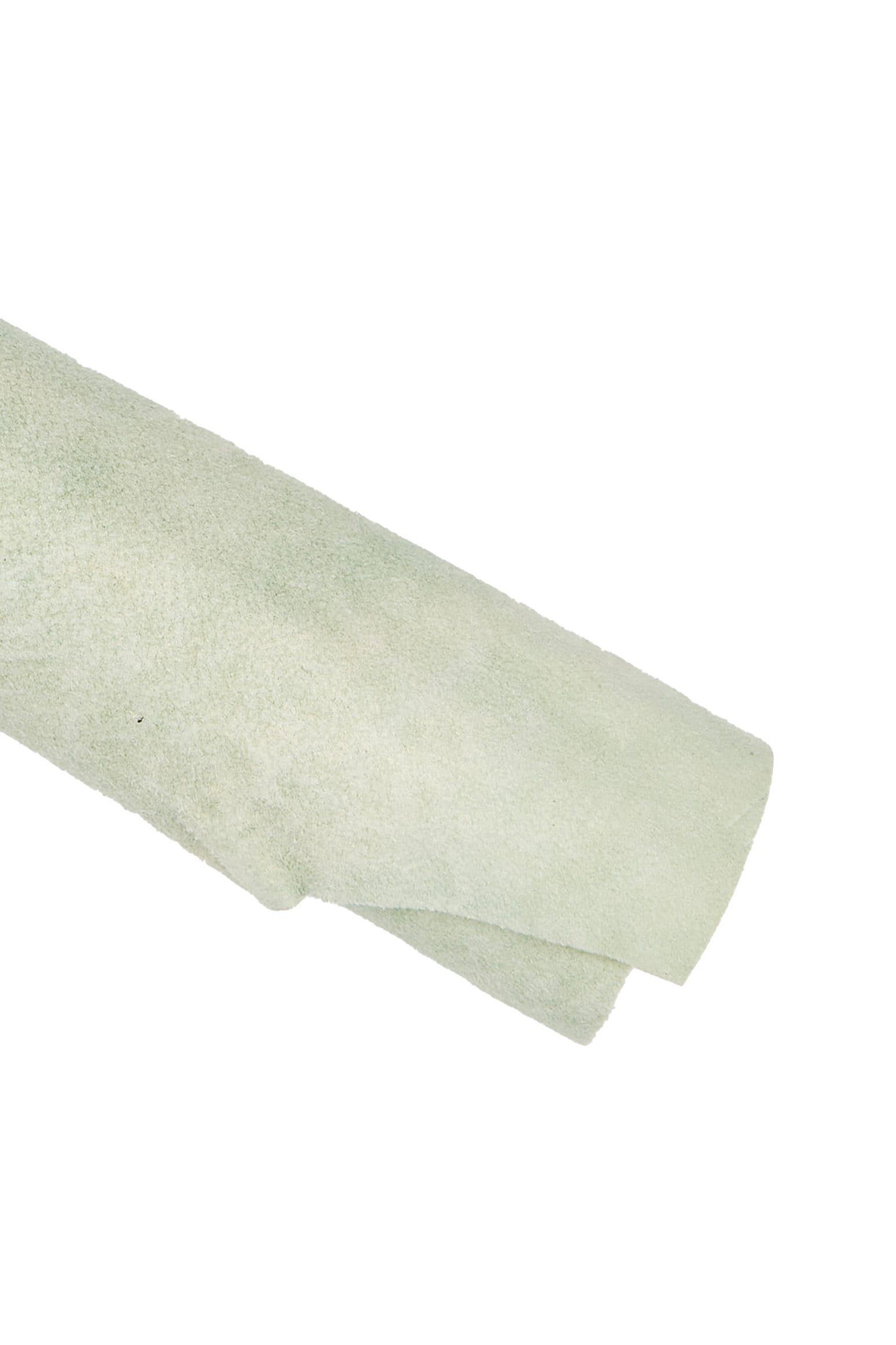 Pastel green tie dye suede goatskin hide, soft leather skin with blended color shading 1.0–1.2 mm B16521-VT La Garzarara