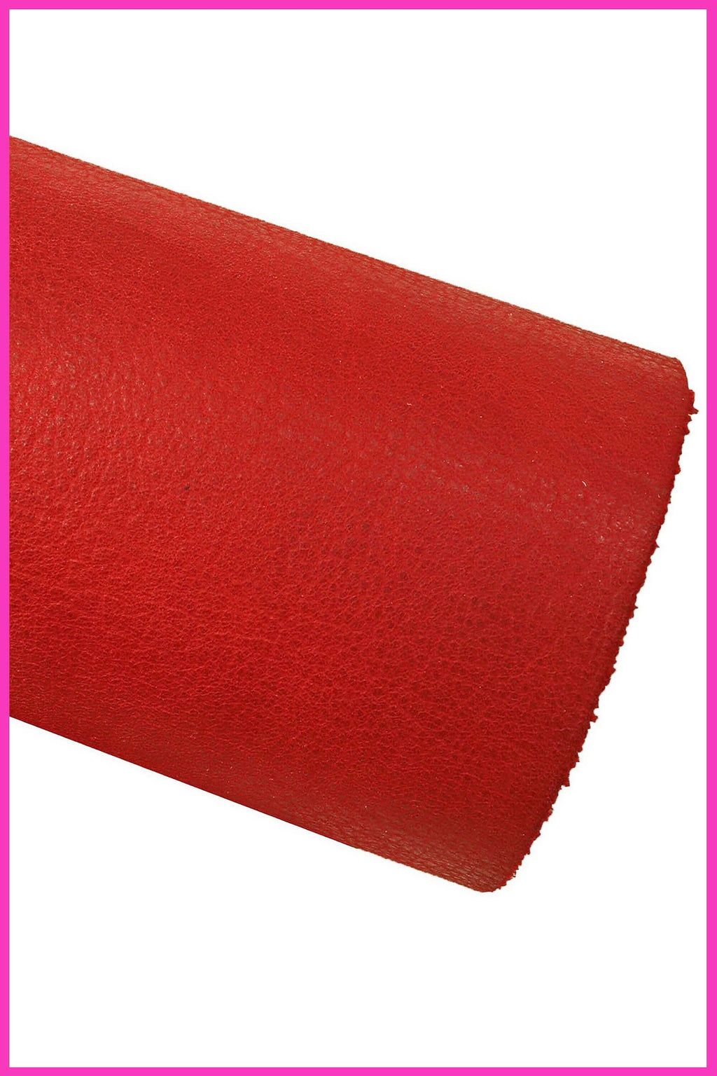Red SPORTY leather hide, semi glossy calfskin with shades, vintage pebble grain printed cowhide, medium softness B16050-VT La Garzarara