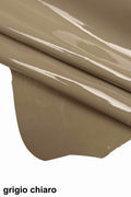 Patent LEATHER hides Grey purple blue - classic premium lacquer skins B13284-TU
