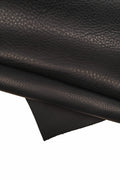 Soft thick Blue cow leather hide, smooth semi gloss leather skin for bags and accessories, soft grain veg leather B16384-VT La Garzarara