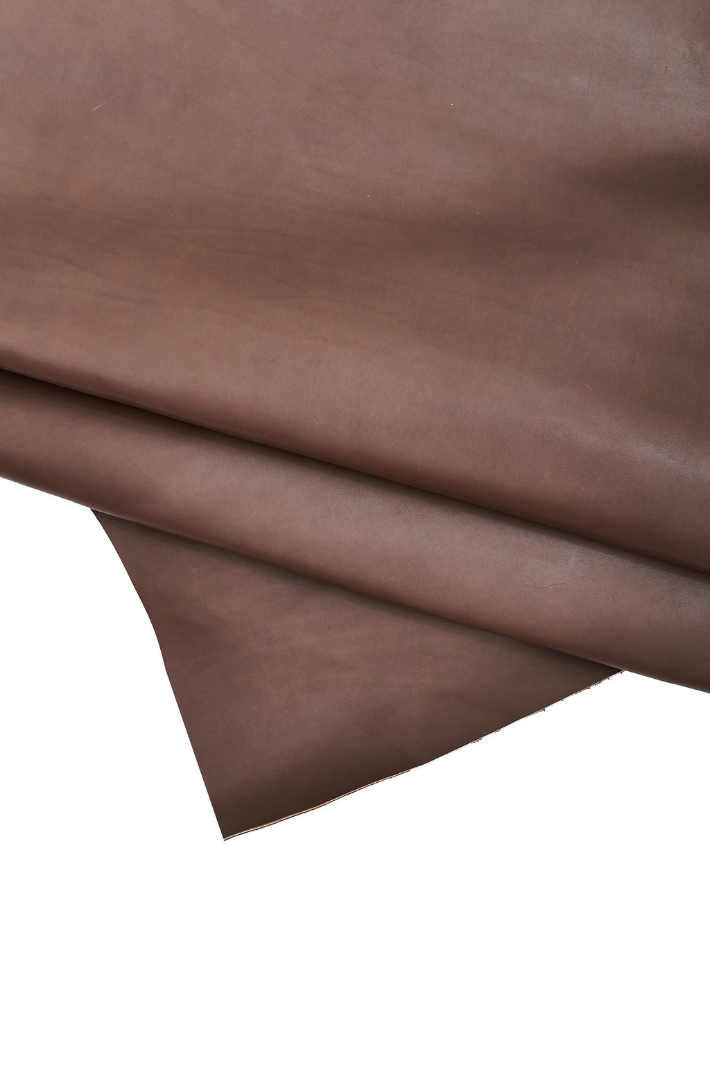 Premium cow leather hide, grey brown classic natural calfskin, mud cowhide quite glossy 1.3 - 1.5 mm B16501-TU La Garzarara