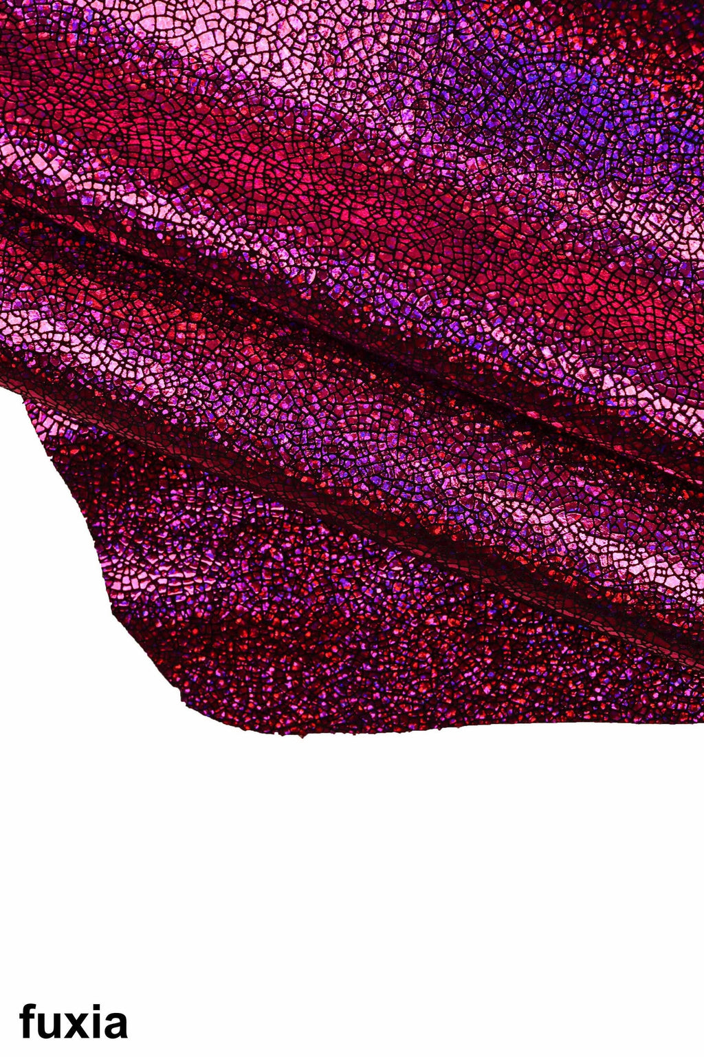 IRIDESCENT metallic leather hide, CRAKLE printed goatskin, super soft shiny calfskin, various thicknesses B19477-MT(st) La Garzarara