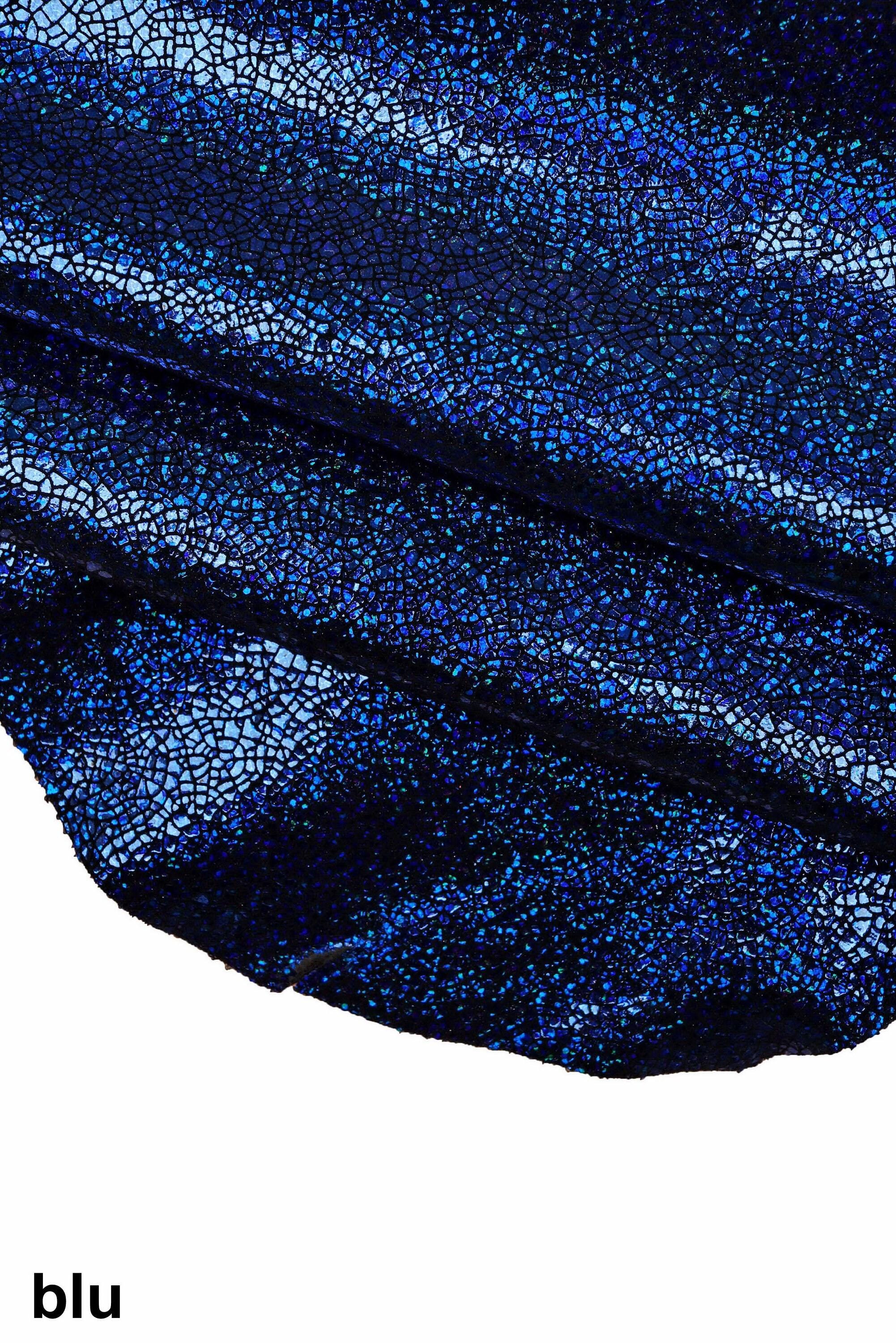 IRIDESCENT metallic leather hide, CRAKLE printed goatskin, super soft shiny calfskin, various thicknesses B19477-MT(st) La Garzarara