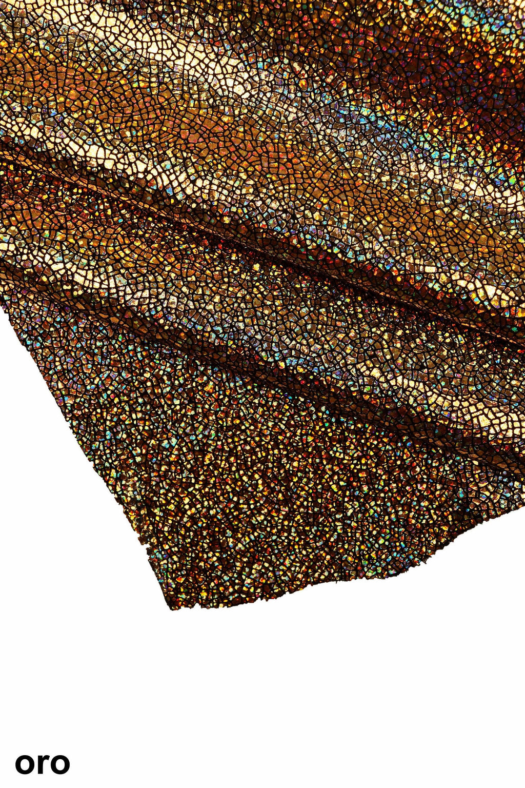IRIDESCENT metallic leather hide, CRAKLE printed goatskin, super soft shiny calfskin, various thicknesses B19477-MT(st) La Garzarara