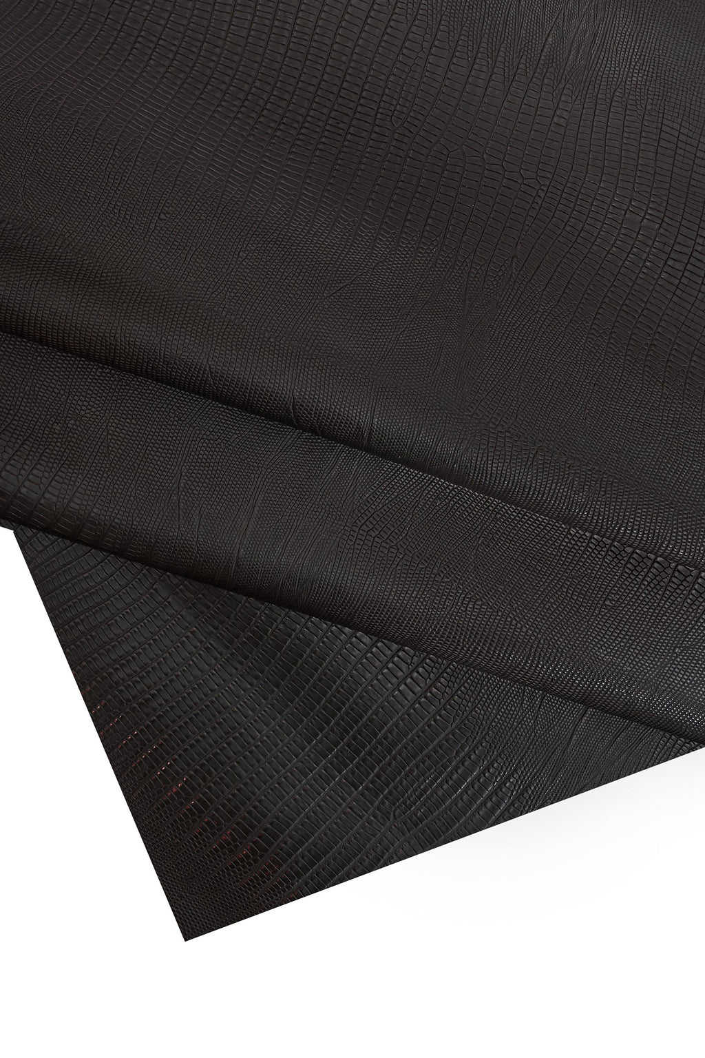 Dark brown LIZARD printed leather hide, tejus pattern on cowhide glossy lizard embossed calfskin B16787-ST La Garzarara