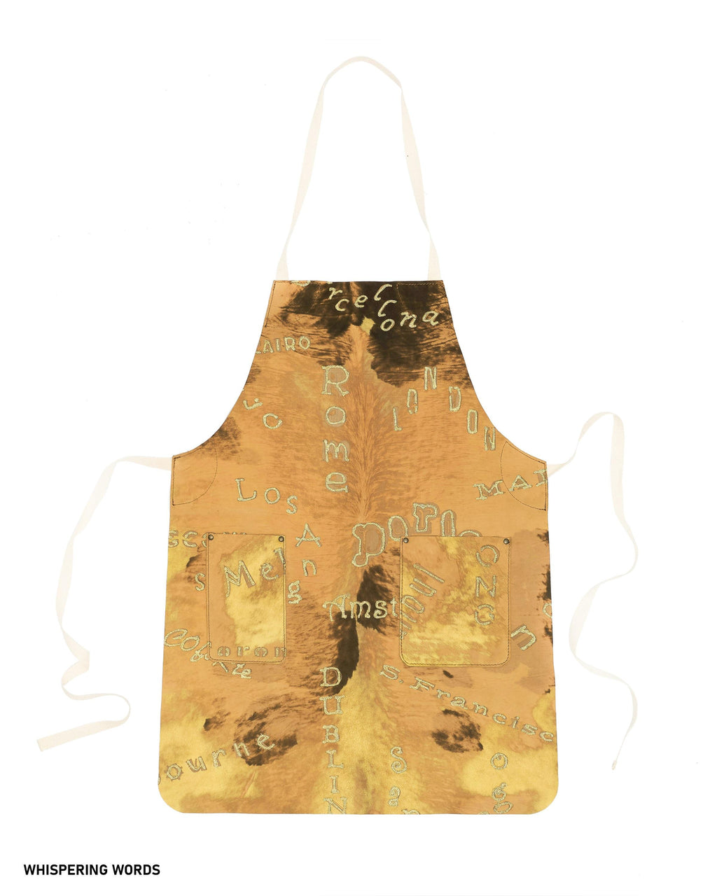 Stylish Unisex Apron in Hair On Leather - Handcrafted Gift Idea