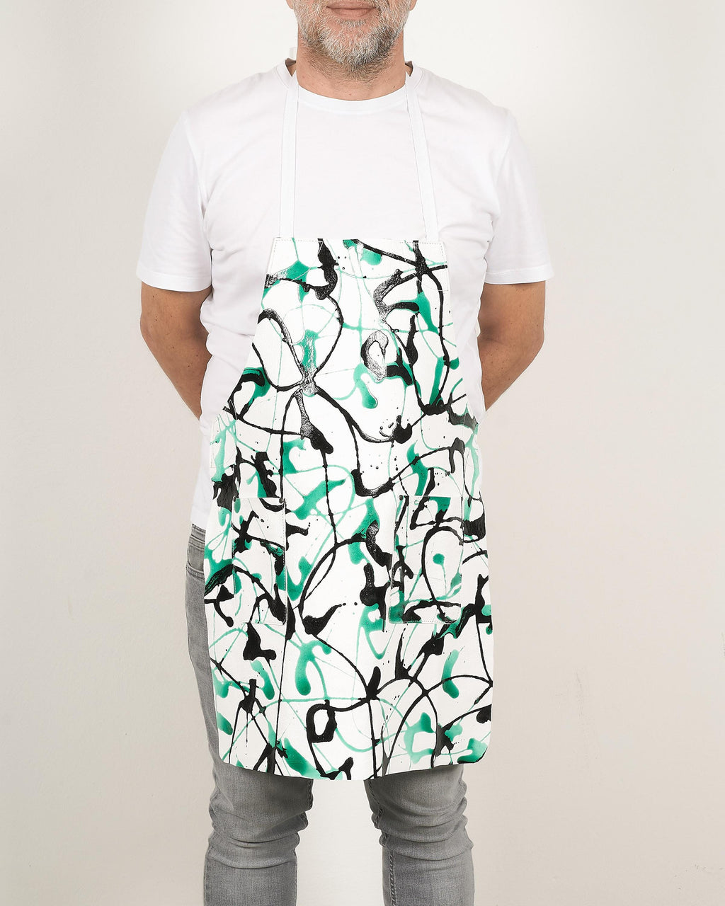 Artisan Leather Apron – Custom Hand-Painted Design, Timeless & Elegant!
