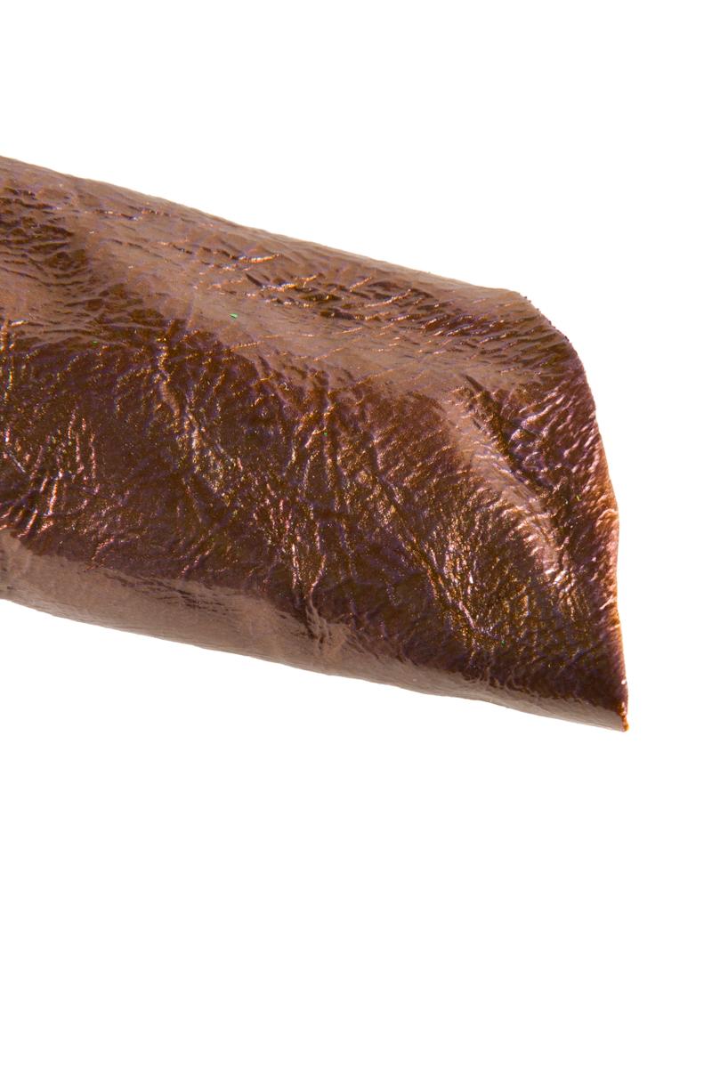 IRIDESCENT soft LEATHER skin, metallic wrinkled patent goatskin, glossy naplack hide, 0.9 -1.1 mm for elegant items B16840-MT La Garzarara