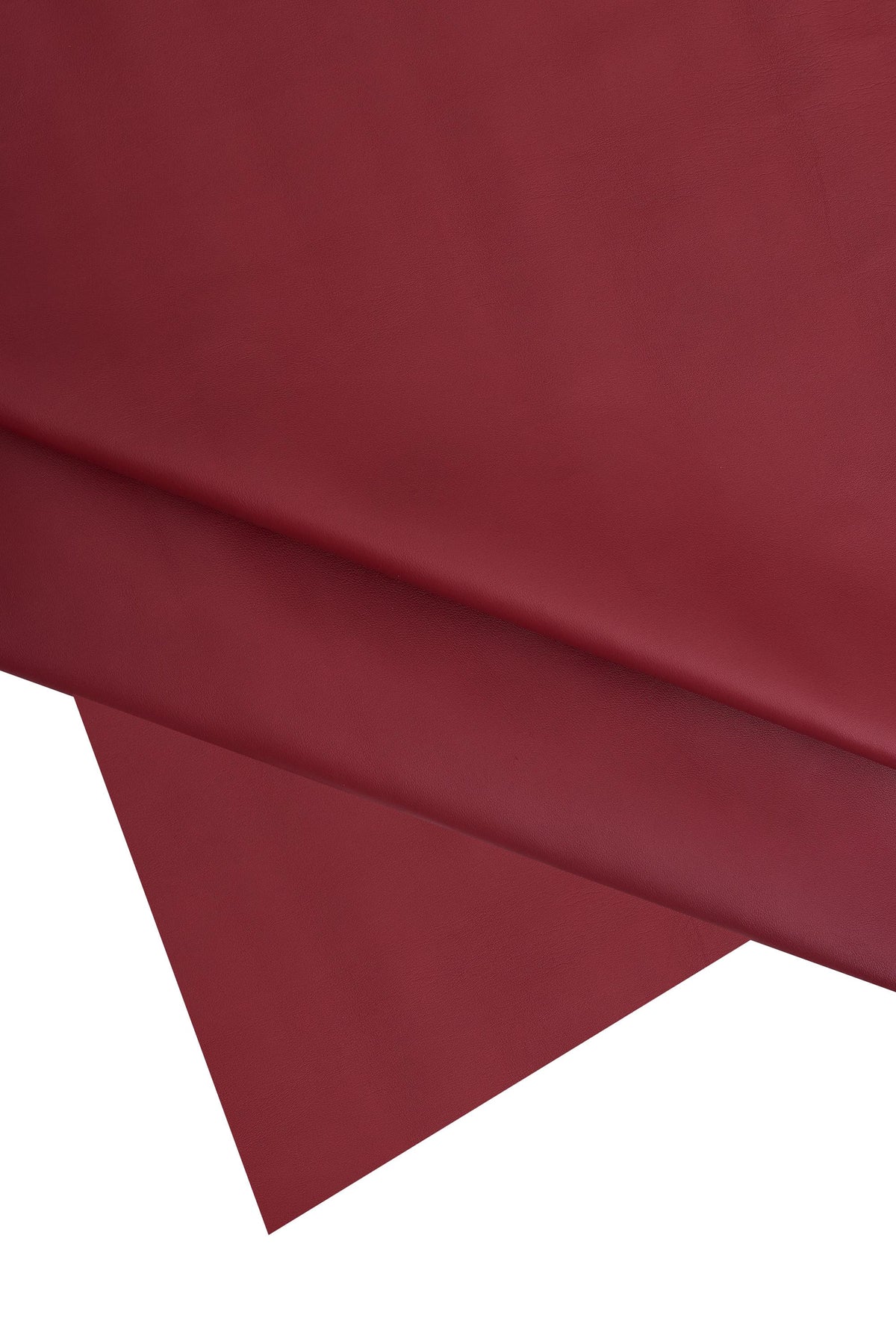 Ruby Red Soft Nappa Calf Leather Hide, Supple smooth dark red cowhide for bags and accessories, B16764-TU La Garzarara
