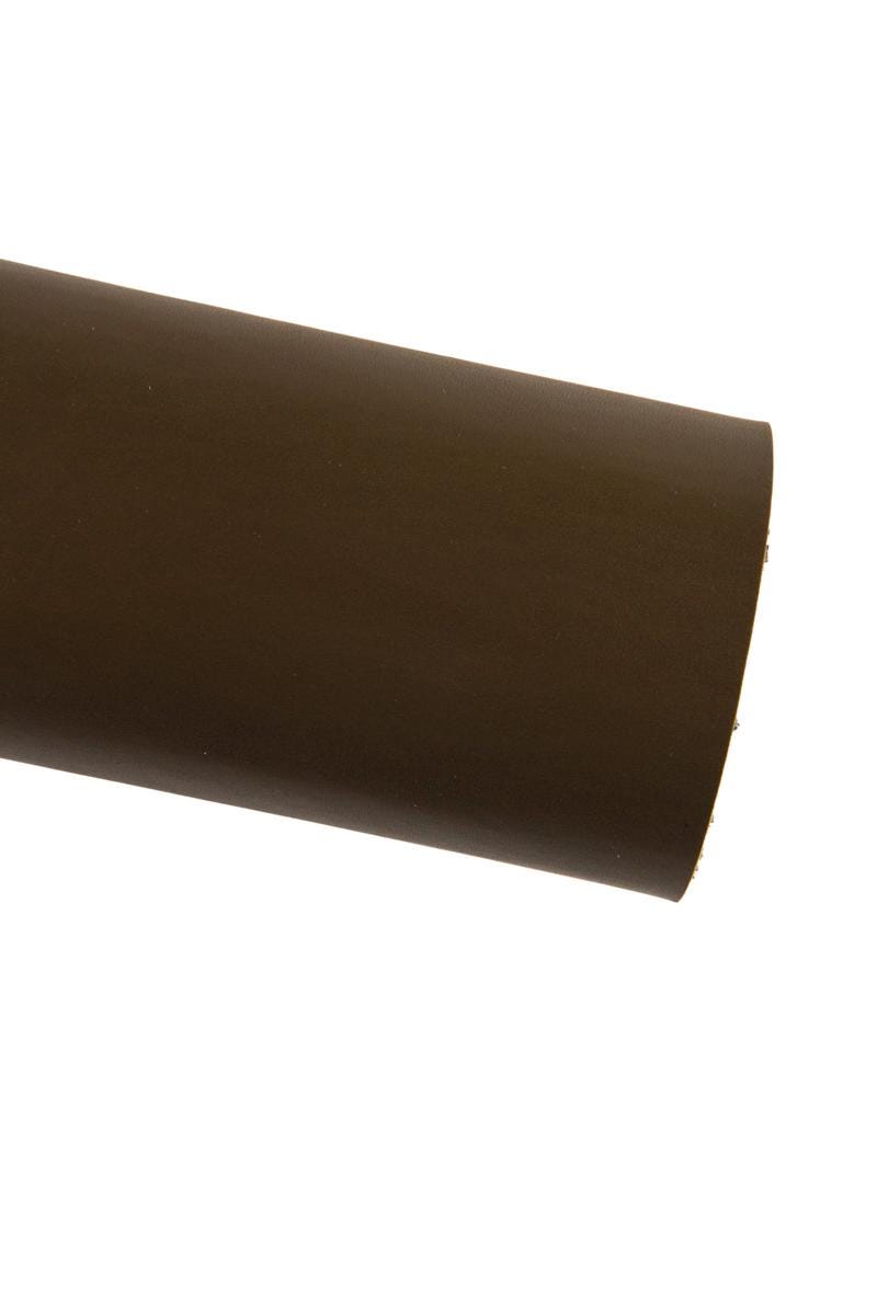 Firm Smooth Leather Hide, Chestnut Italian brown cow leather, glossy stiff cowhide 1.3–1.5 mm for accessories, B16676-TU La Garzarara