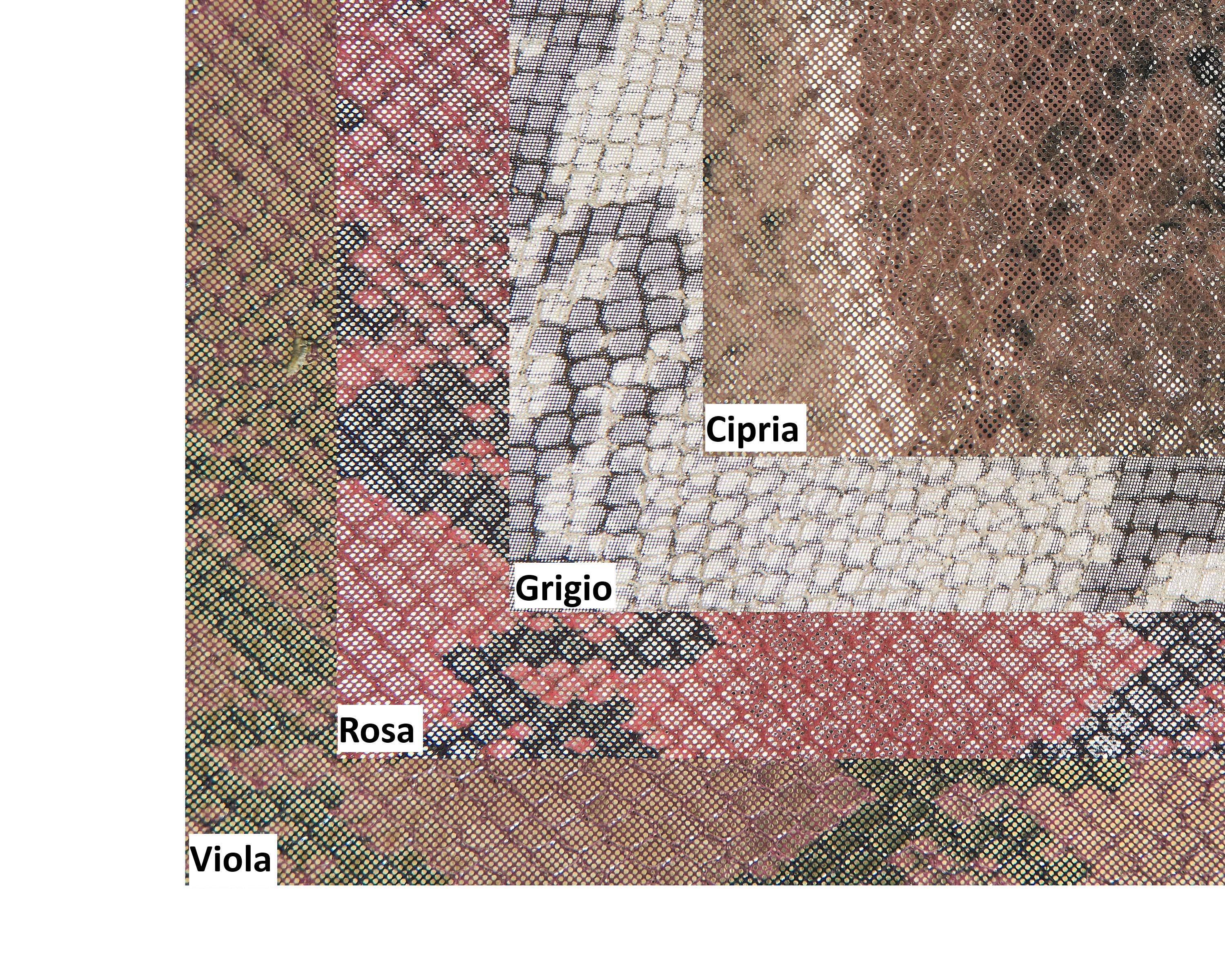 Python Print Leather Hide, Glitter Laminated Snake Skin, Metallic Genuine Leather, Blush Grey Pink Purple, B16666-MT La Garzarara