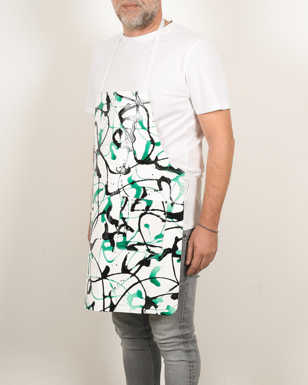 Artisan Leather Apron – Custom Hand-Painted Design, Timeless & Elegant!
