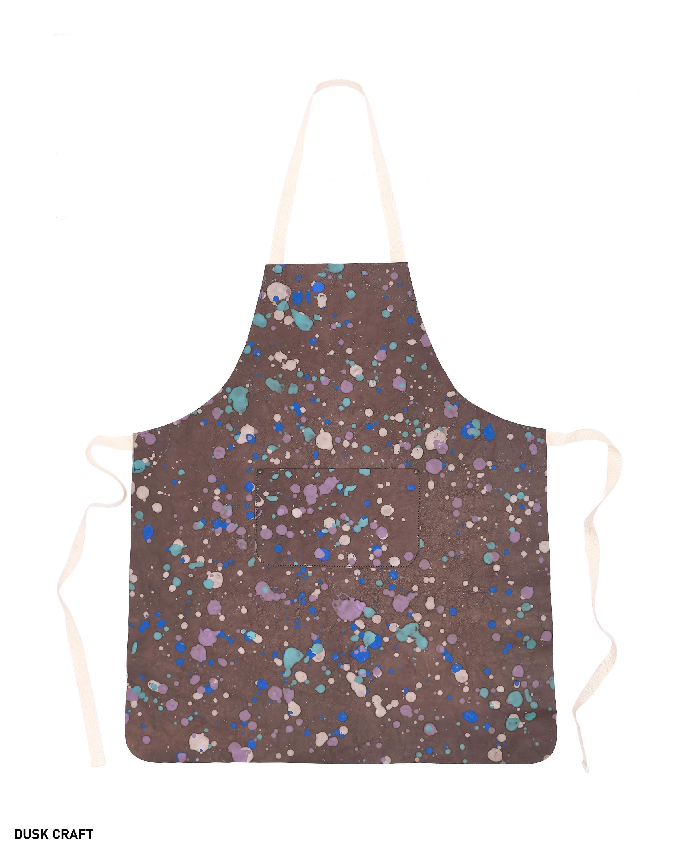 Luxury Leather Apron – Hand-Painted Customizable, Ideal for Artists, Woodworkers & Tattooists