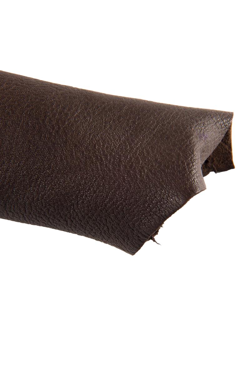 BROWN sporty leather skin, soft SILKY lambskin, semi glossy sheepskin 0.8 - 2.0 mm B16783-VT La Garzarara