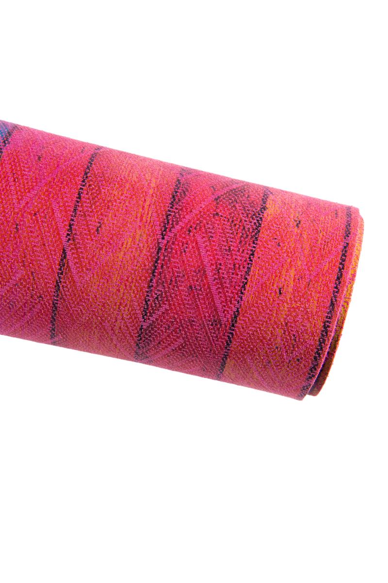 MULTICOLOR striped leather hide, STRIPES pattern on glossy soft cowhide, colorful printed suede calfskin B16846-ST La Garzarara
