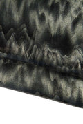 Grey black wave printed leather skin, TEXTURED NAPLAK patent goatskin. glossy soft skin, 0.8 - 1.0 mm B16833-ST La Garzarara