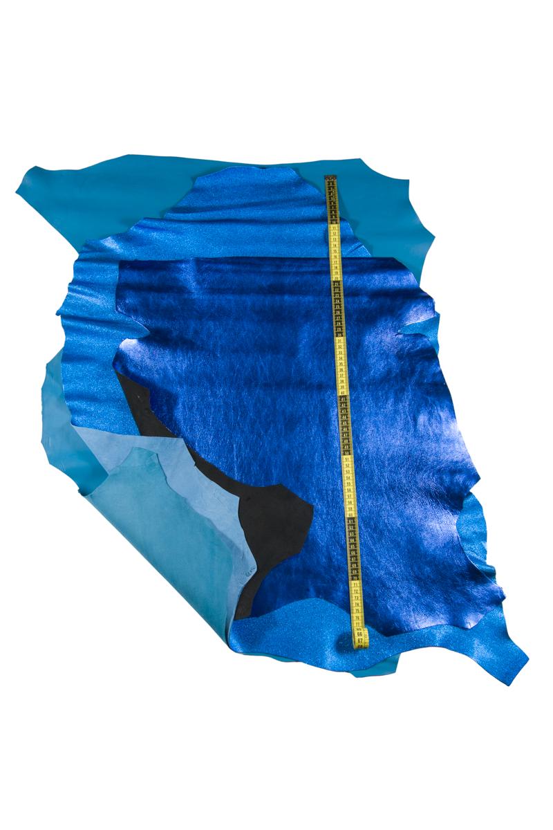 Blue Leather Hides Set, Coordinated Color Palette, Metallic, Smooth and Color Coordinated skins B16982-MT La Garzarara