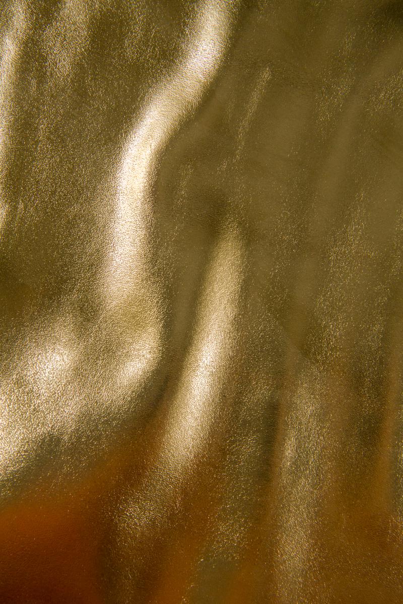 Old GOLD metallic soft leather skin, smooth bright goatskin sparkle hide, BEIGE basis 0.9 - 1.1 mm diy projects B16965-MT La Garzarara