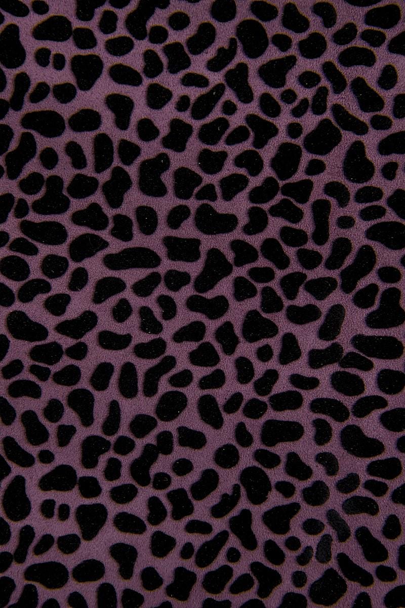 Pink black leopard print leather hide, animal print leather skin fashion fuchsia pattern, bold leopard textureB16952-ST La Garzarara