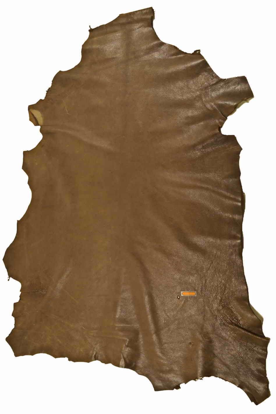 Mud PULL UP sheepskin leather skin - veg tanned leather, vintage washed skin -very soft hide-distressed oiled lamb B17578-VT La Garzarara