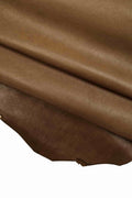 Mud PULL UP sheepskin leather skin - veg tanned leather, vintage washed skin -very soft hide-distressed oiled lamb B17578-VT La Garzarara