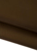 Firm Smooth Leather Hide, Chestnut Italian brown cow leather, glossy stiff cowhide 1.3–1.5 mm for accessories, B16676-TU La Garzarara