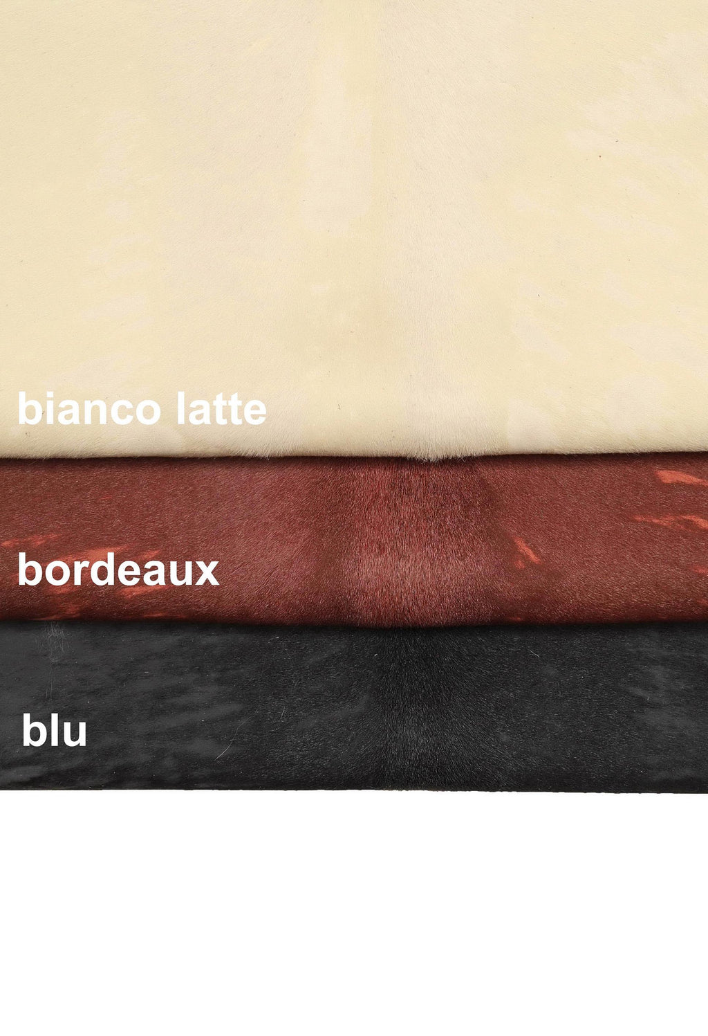 Acid Washed Hair-on Leather Blue, white burgundy blue ponyskin hides, Italian aged Pony Hair Leather for Luxury Accessories b13602-cv