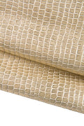 Sand Crocodile Embossed Leather, soft Italian Genuine Croc Hide, Luxury Croc Pattern Leather B16670-MT(st) La Garzarara