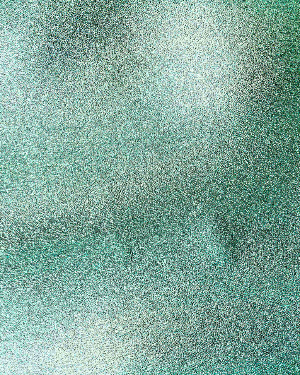 Light green METALLIC leather skin, smooth bright goatskin, glossy sparkle hide 0.9 - 1.1 mm for diy projects B17186-MT La Garzarara