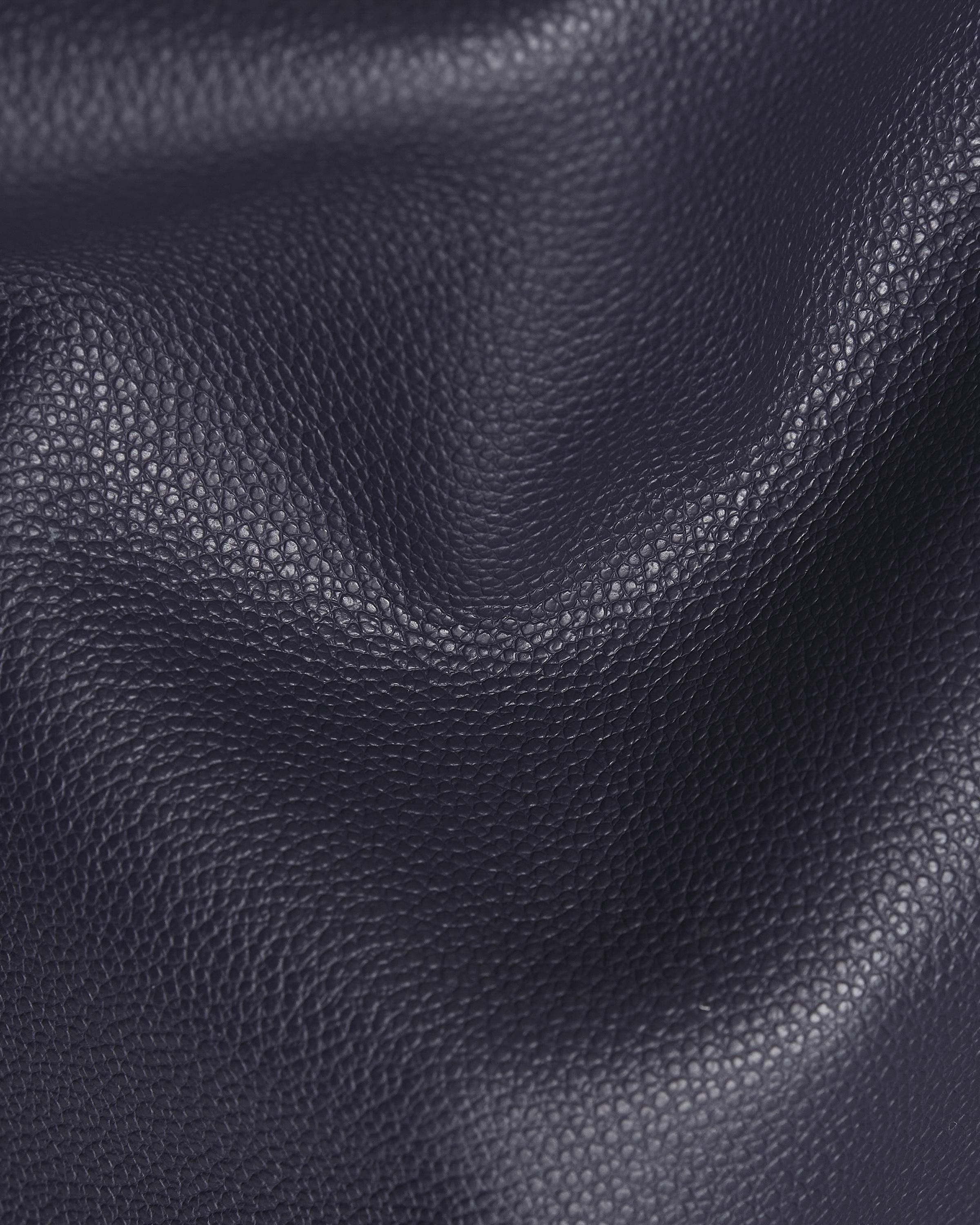 Blue GRAINY leather hide, tiny pebble grain printed cowhide, royal blue semi glossy soft calfskin, 1.4 - 1.6 mm B17240-TU La Garzarara