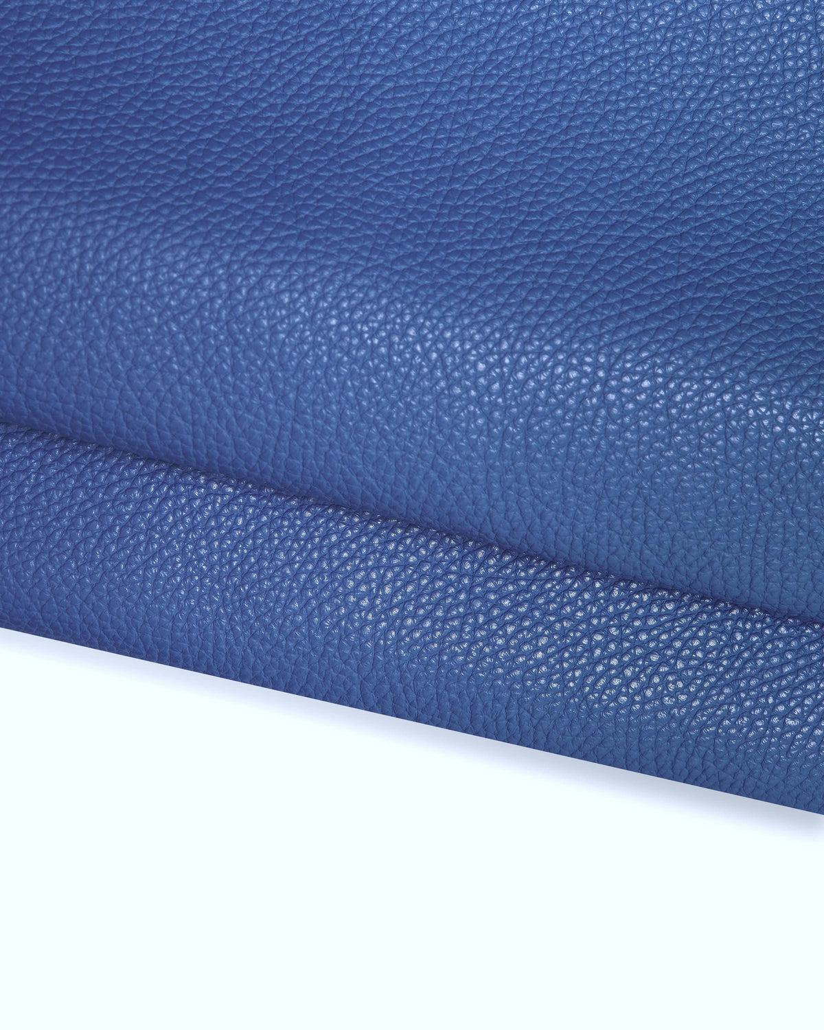 Royal blue PEBBLED cowhide, tumble grain leather hide, soft semi glossy embossed calfskin 1.6 - 1.8 mm for crafting B17206-TU La Garzarara