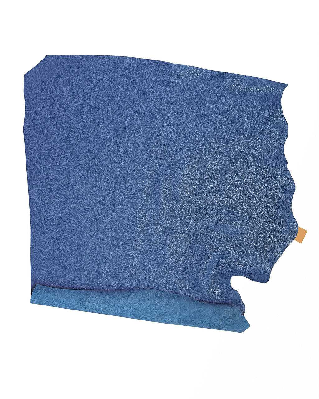 Royal blue PEBBLED cowhide, tumble grain leather hide, soft semi glossy embossed calfskin 1.6 - 1.8 mm for crafting B17206-TU La Garzarara