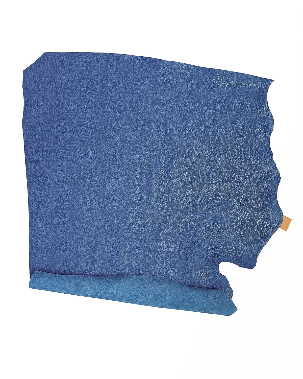 Royal blue PEBBLED cowhide, tumble grain leather hide, soft semi glossy embossed calfskin 1.6 - 1.8 mm for crafting B17206-TU La Garzarara