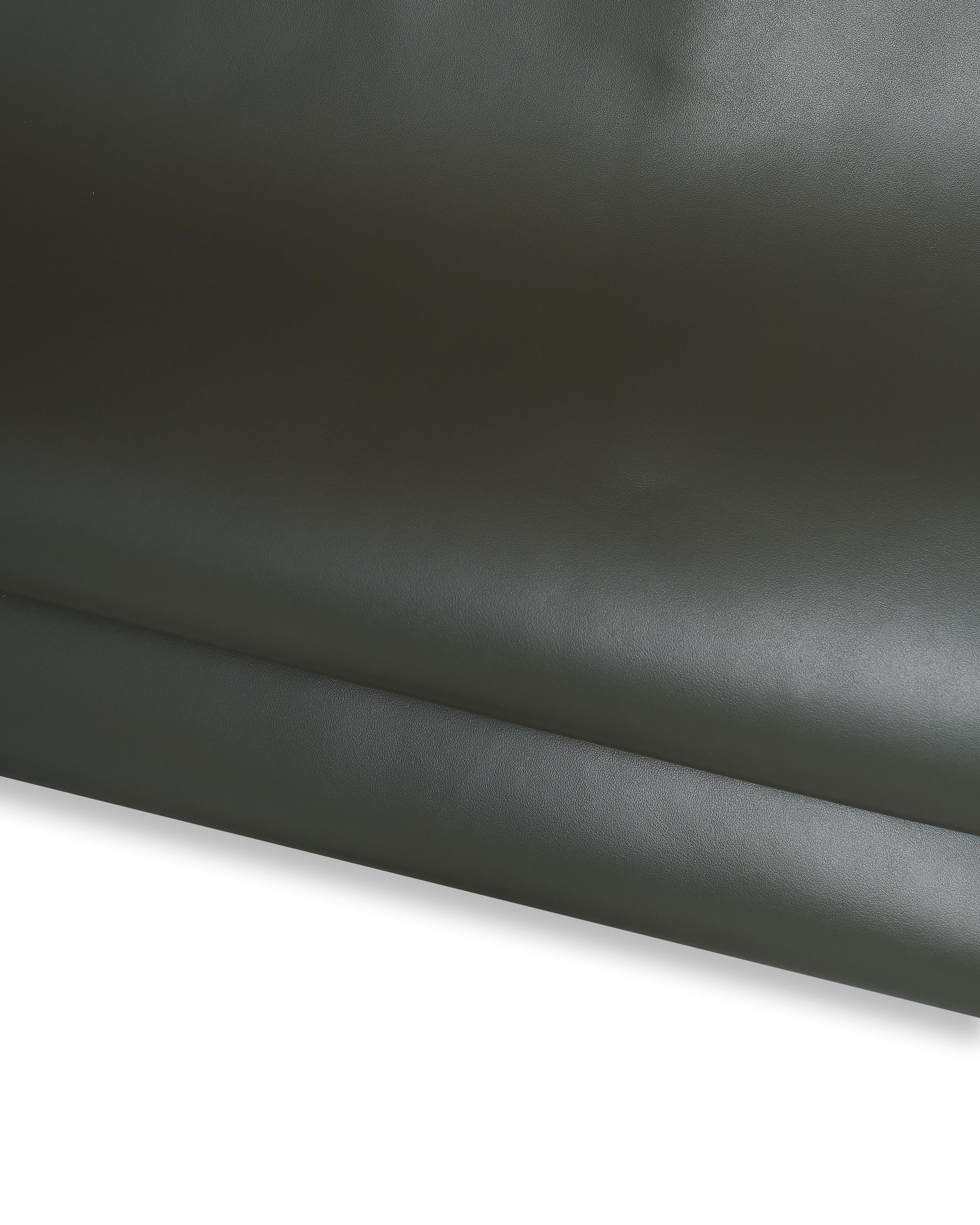 Army green leather hide, glossy full grain cowhide leather, with medium softness, premium cow for bags B17236-TU LaGarzarara