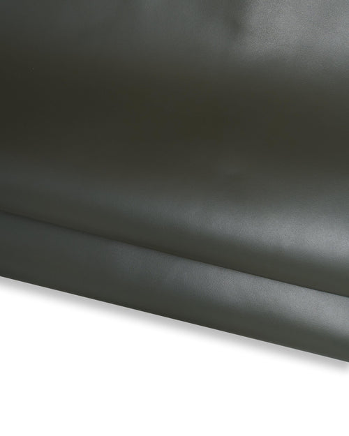 Army green leather hide, glossy full grain cowhide leather, with medium softness, premium cow for bags B17236-TU LaGarzarara