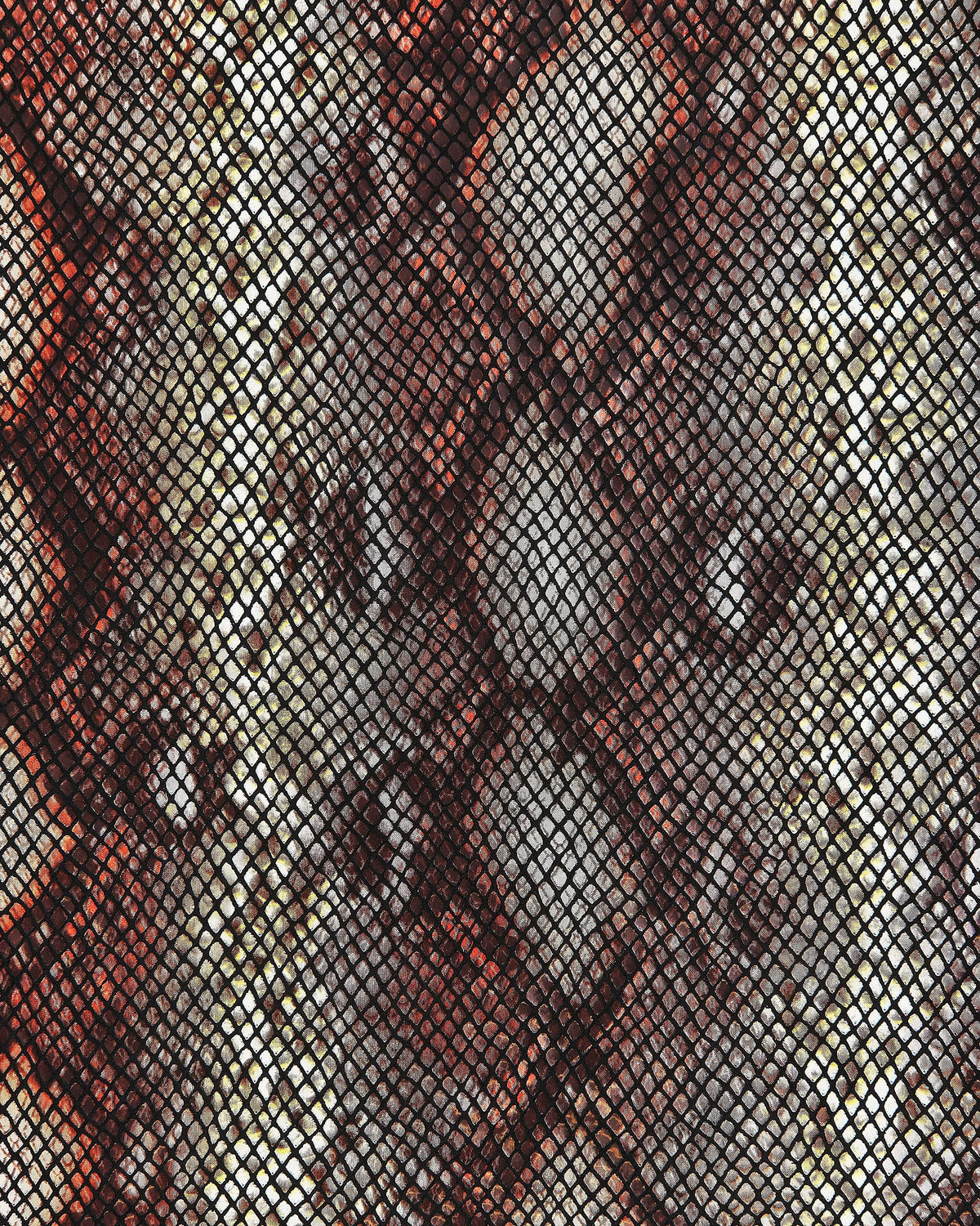Brown PYTHON leather hide smooth and reptile embossed, warm cognac snake pattern textured skin full hides set B17168-ST La Garzarara