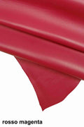 Italian Leather Red Hide Smooth Lamb Skin B17574-TU La Garzarara