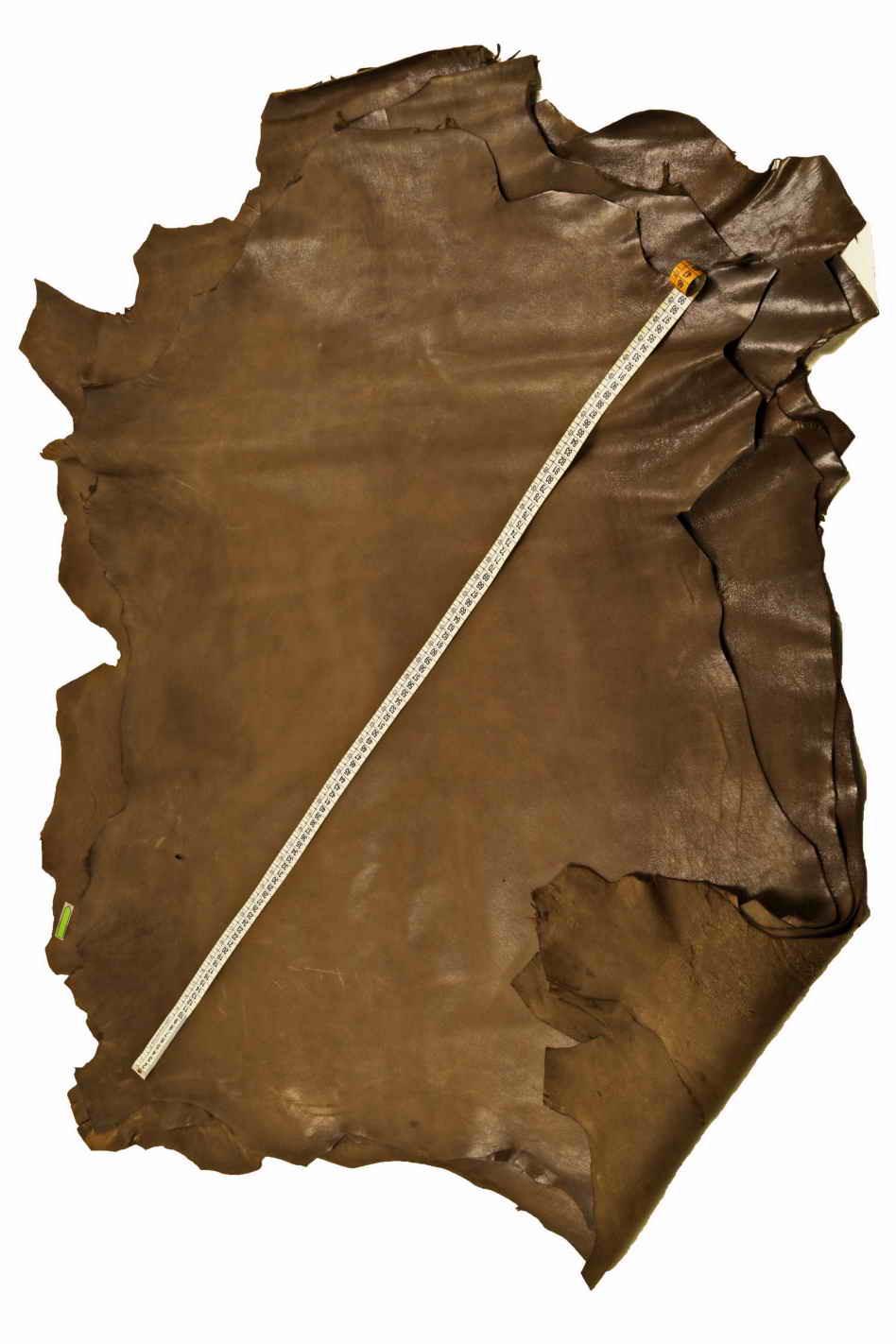 Mud PULL UP sheepskin leather skin - veg tanned leather, vintage washed skin -very soft hide-distressed oiled lamb B17578-VT La Garzarara