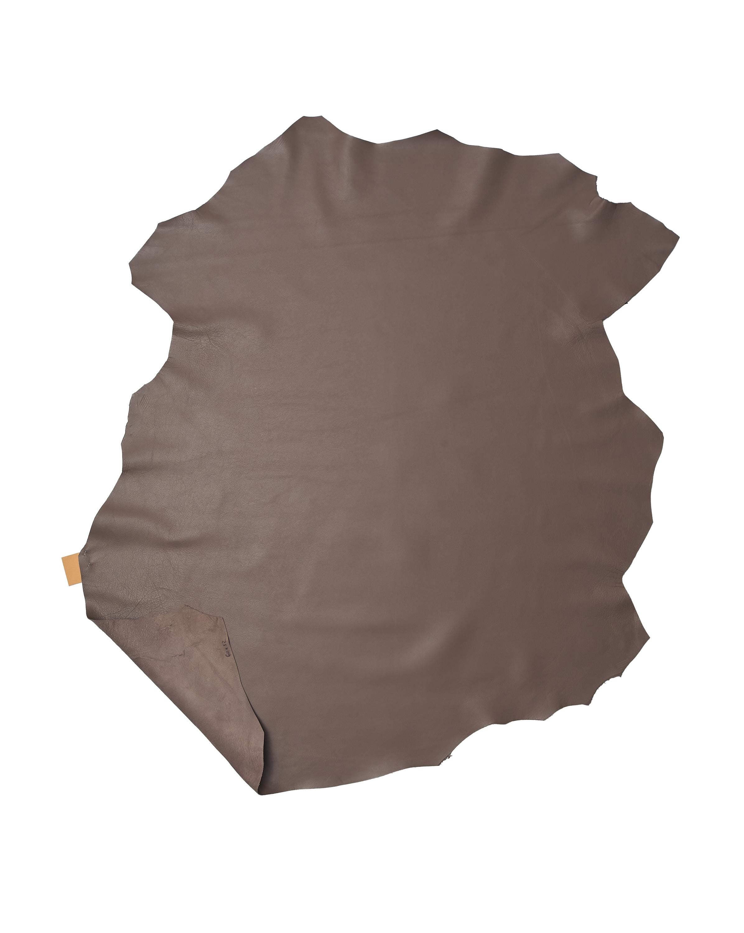 Mud Brown Lambskin Nappa Leather Skin, Thin ultra soft Garment Leather Lightweight Skin, Leather for clothing B17157-TU La Garzarara