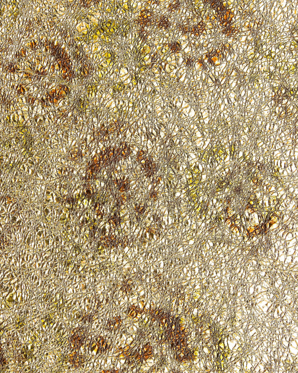 Light GOLD leather skin, metallic textured goatskin, platinum wrinkled dappled hide for hobbyists B17246-MT(ST) La Garzarara