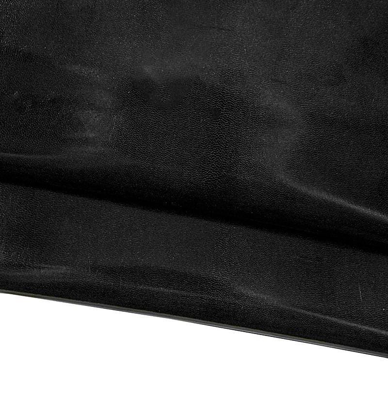 Black Shiny KID Leather Skin, smooth classic goatskin, thin and small size hide 0.5 - 0.6 mm for crafters B17038-TB La Garzarara
