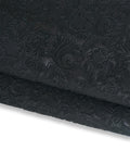 Dark green FLORAL embossed leather hide, CHARRO pattern on calfskin, flower print on semi stiff cowhide 1.0 - 1.2 mm B17234-ST La Garzarara