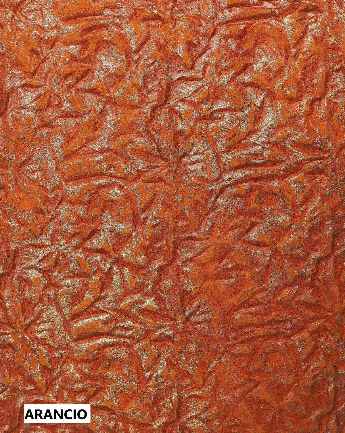 SPORTY leather hide, orange green blue CORTEX like embossed suede calfskin, soft vintage split cowhide B16866-VT La Garzarara