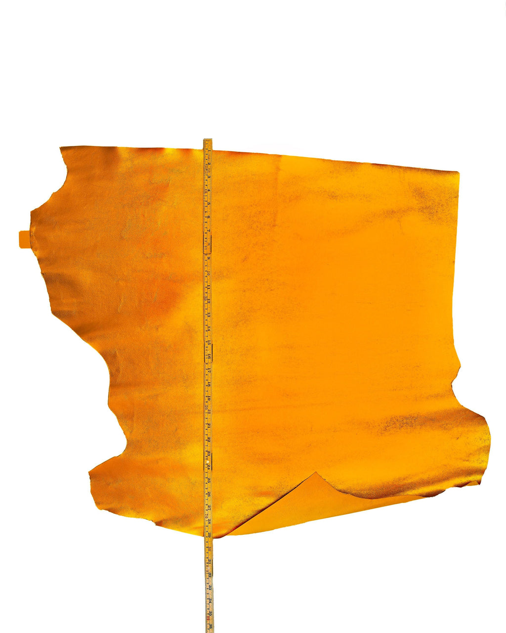 ORANGE METALLIC leather skin, bright smooth goatskin, sparkle soft hide for diy projects B18387-MT La Garzarara