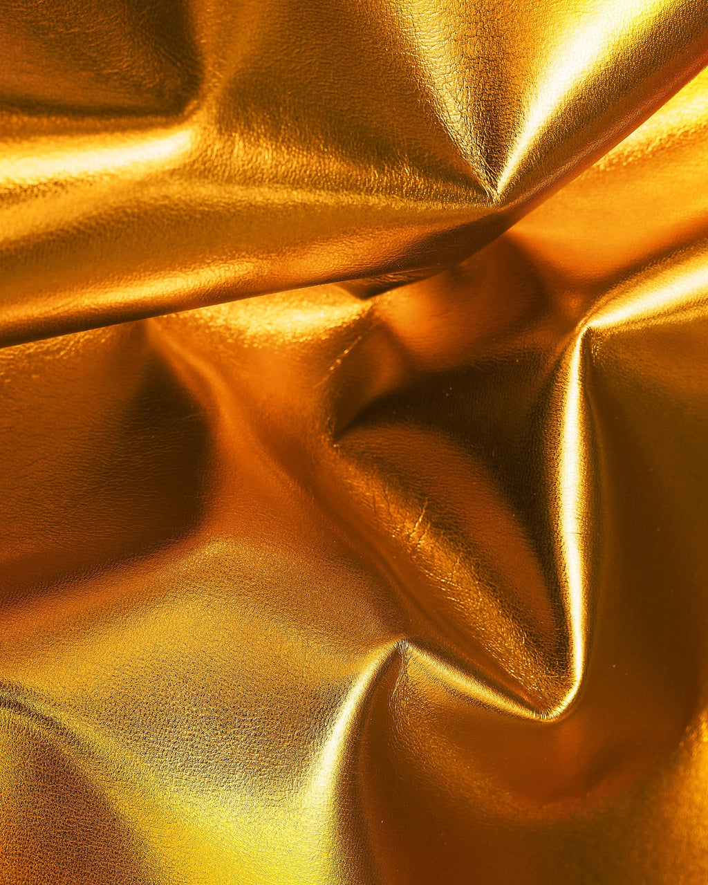 ORANGE METALLIC leather skin, bright smooth goatskin, sparkle soft hide for diy projects B18387-MT La Garzarara