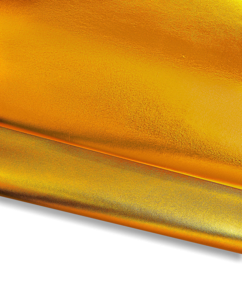 ORANGE METALLIC leather skin, bright smooth goatskin, sparkle soft hide for diy projects B18387-MT La Garzarara