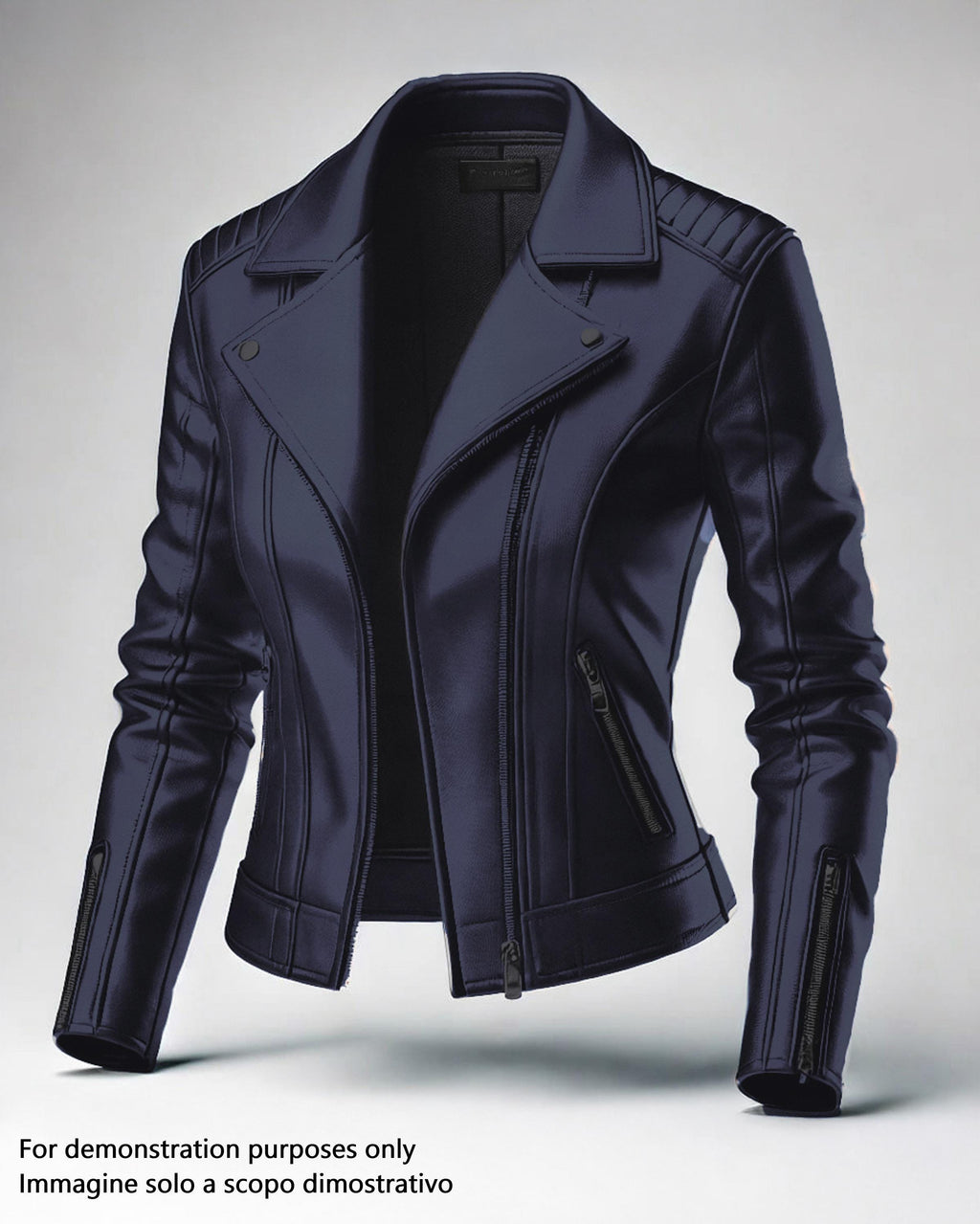 Blue Smooth Lambskin Leather, Suplle Garment Hide Blue INDIGO , premium NAPPA leather skin for clothing B17595-TU La Garzarara