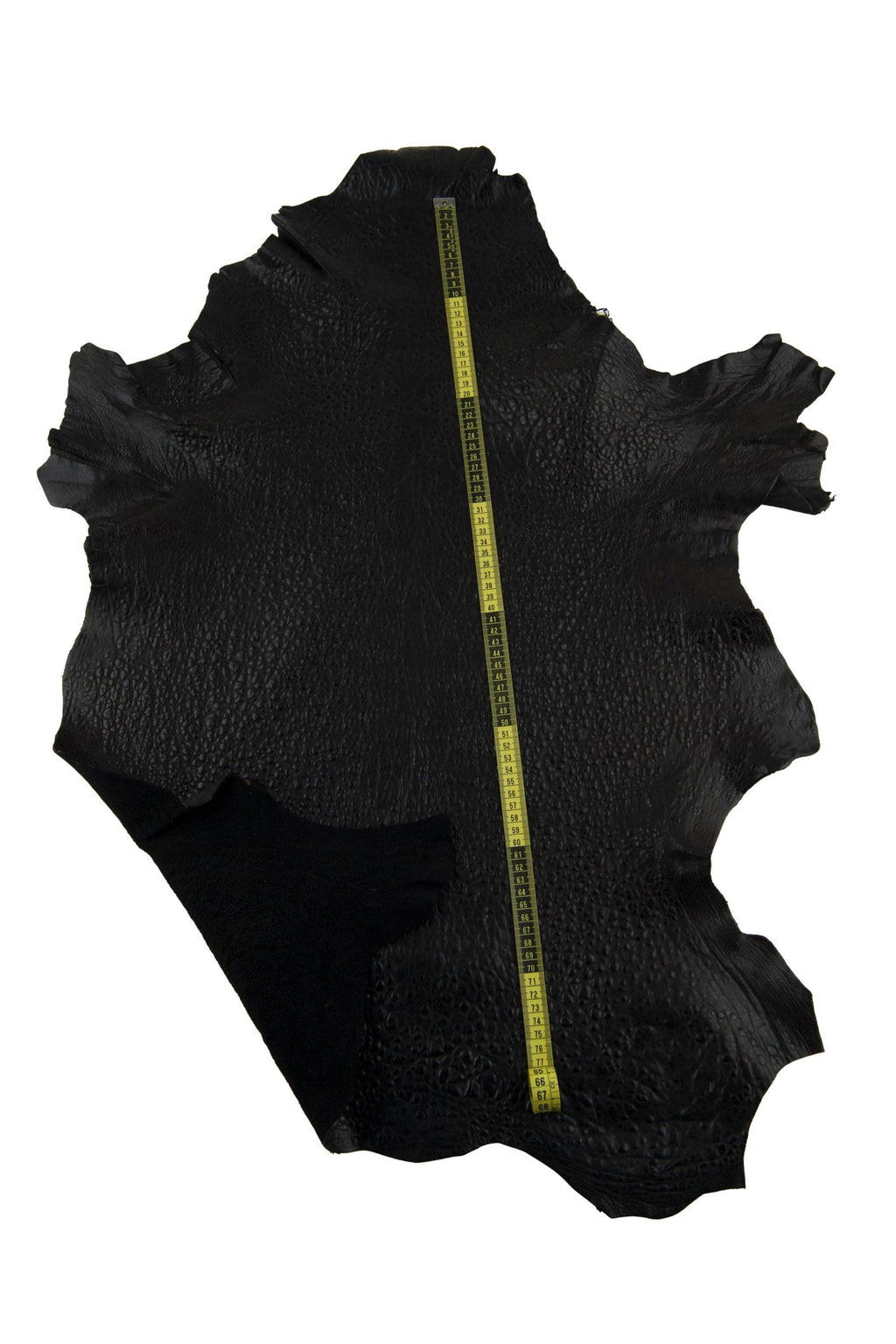 Black BUBBLE Print effect sheepskin, glossy sporty leather hide, grain lambskin for crafting B17451-TB La Garzarara